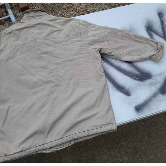 Vtg GAP Flannel Lined Barn Coat Chore Jacket  Y2k Out of Doors - Picture 11 of 13